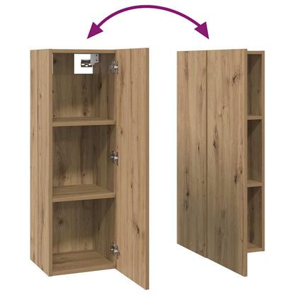 vidaXL Meuble TV mural 10 pcs Chêne Artisanal Bois d'ingénierie