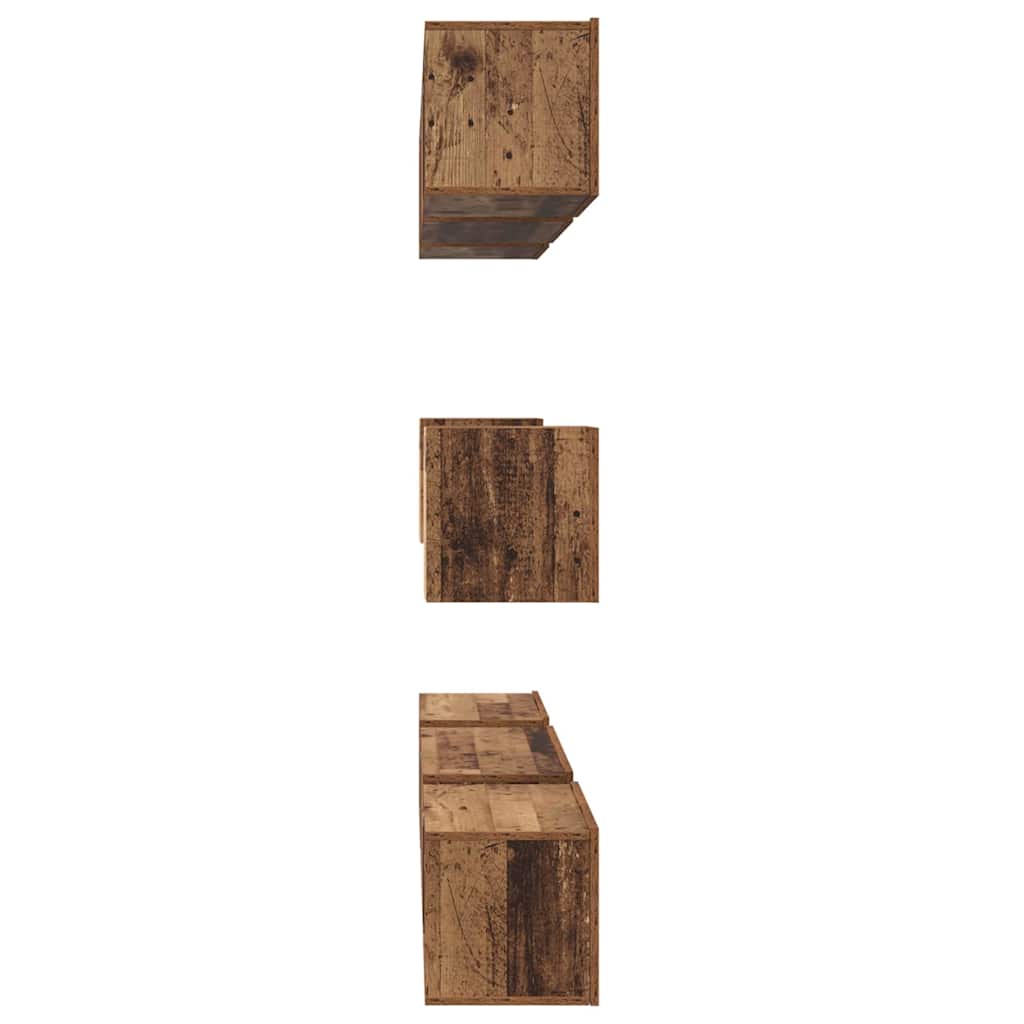 vidaXL Meuble TV mural 8 pcs bois de récupération bois d'ingénierie