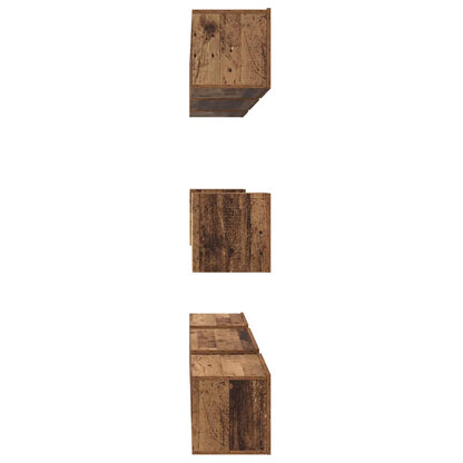 vidaXL Meuble TV mural 8 pcs bois de récupération bois d'ingénierie