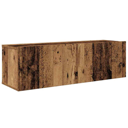 vidaXL Meuble TV mural 4 pcs Montage mural Bois de récupération Bois d'ingénierie