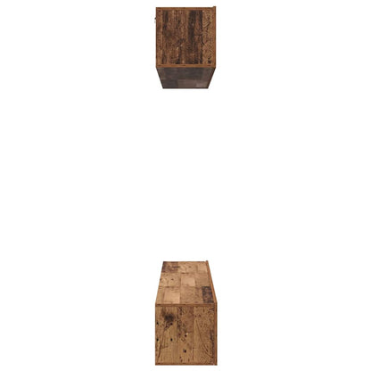vidaXL Meuble TV mural 5 pcs bois de récupération aggloméré