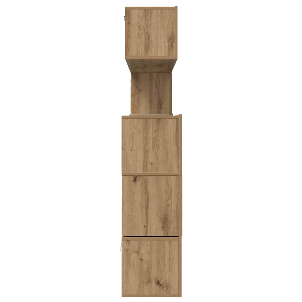 vidaXL Meuble TV mural 8 pcs Chêne Artisan panneaux agglomérés