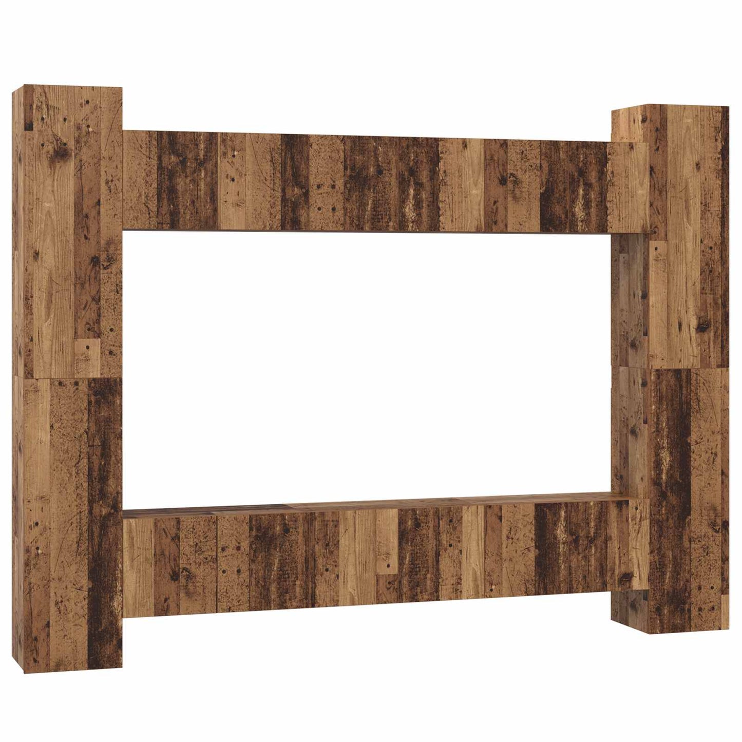 vidaXL Ensemble meuble TV 10 pcs Bois recyclé 30,5 x 30 x 90 cm Matériau à base de bois