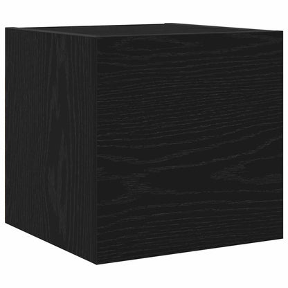 vidaXL TV-Schrankset 10 pcs Schwarz Eichen-Optik Holzwerkstoff