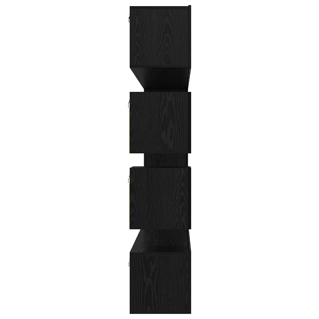 vidaXL TV-Schrankset 10 pcs Schwarz Eichen-Optik Holzwerkstoff