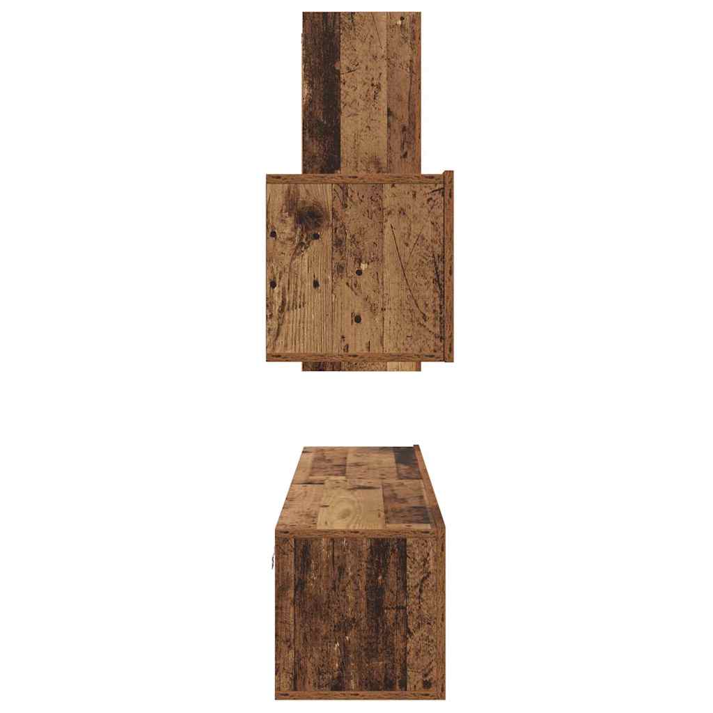 vidaXL Ensemble de meubles TV avec tiroirs 4 pcs Bois de récupération Bois d'ingénierie