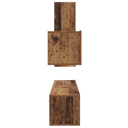 vidaXL Ensemble de meubles TV avec tiroirs 4 pcs Bois de récupération Bois d'ingénierie