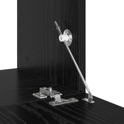vidaXL TV-Schrankset 4 pcs Schwarz Eichen-Optik Holzwerkstoff
