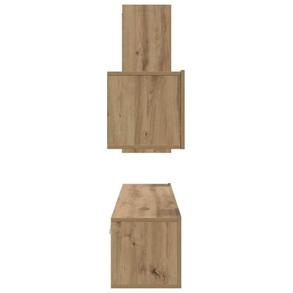vidaXL TV-Schrankset mit Schubladen 4 pcs Artisan-Eiche Holzwerkstoff