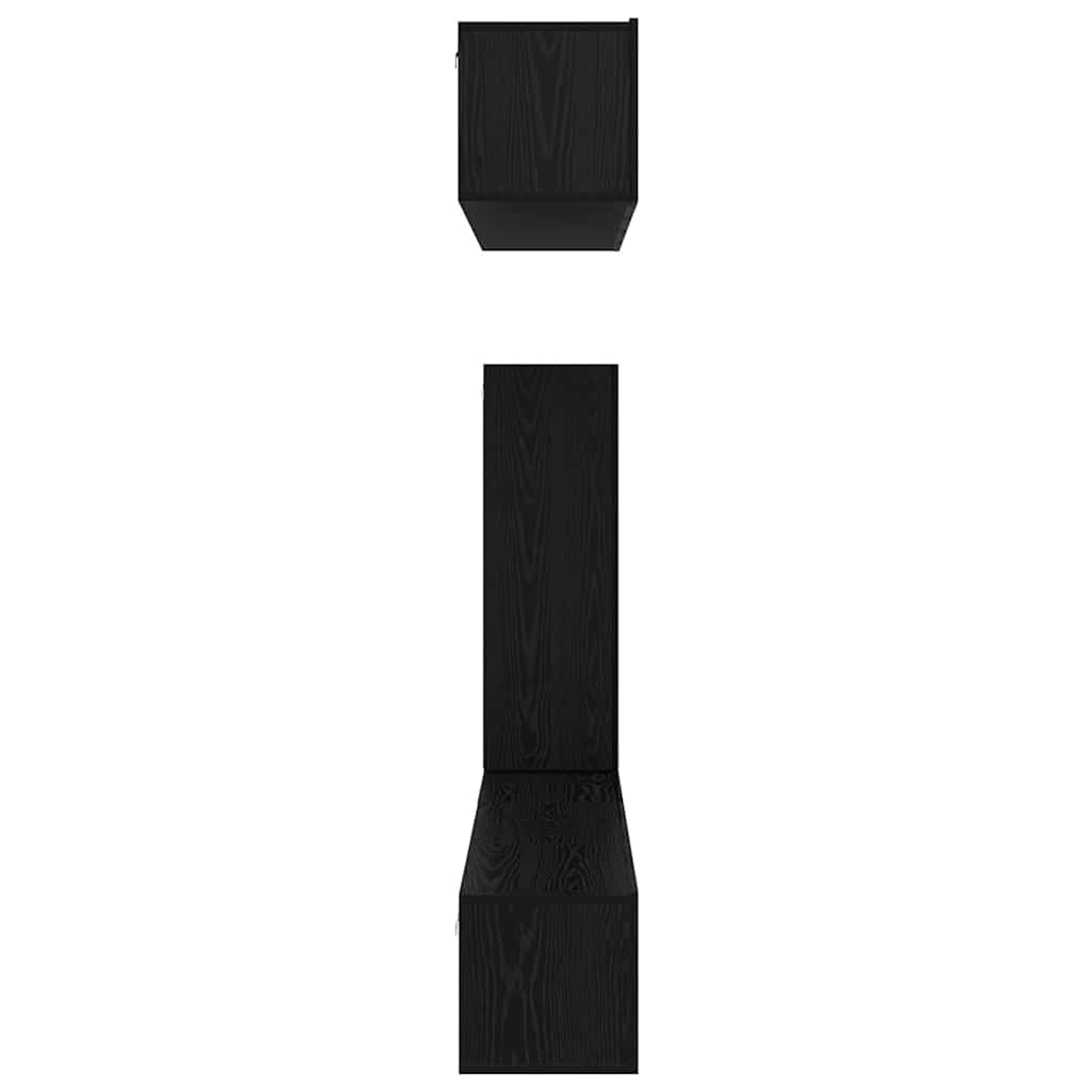 vidaXL TV-Schrankset 6 pcs Schwarz Eichen-Optik Holzwerkstoff