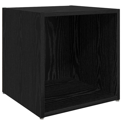vidaXL TV-Schrank Set 8 pcs Schwarz Eichen-Optik Holzwerkstoff