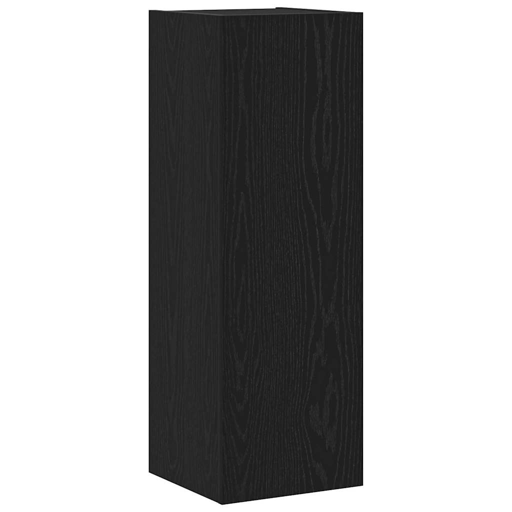 vidaXL TV-Schrankset 4 pcs Schwarz Eichen-Optik Holzwerkstoff