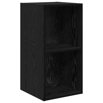 vidaXL TV-Schrankset 4 pcs Schwarz Eichen-Optik Holzwerkstoff