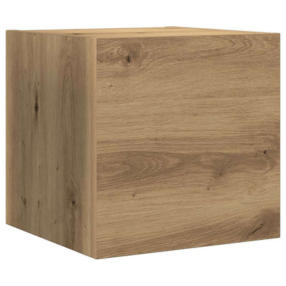 vidaXL TV-Schrankset Wandmontiert 8 pcs Artisan-Eiche Holzwerkstoff