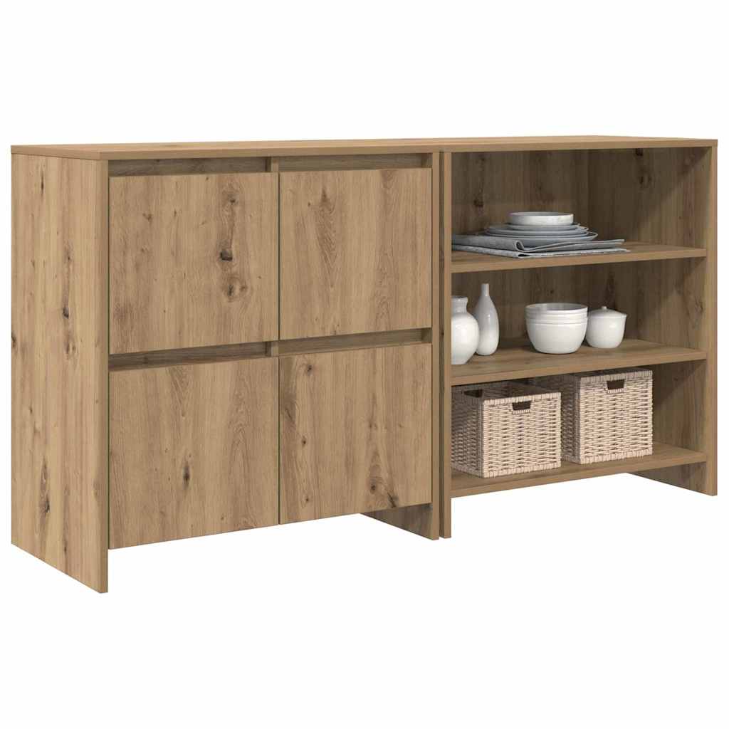 Sideboard 2 pcs Artisan-Eiche 70 x 41 x 75 cm Holzwerkstoff