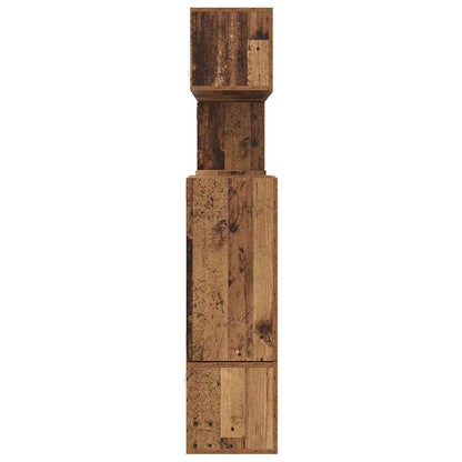 vidaXL TV-Schrankset Wandmontiert 10 pcs Altholz Holzwerkstoff