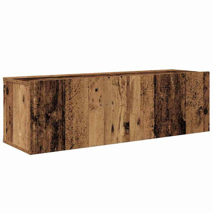 vidaXL TV-Schrankset Wandmontiert 8 pcs Altholz Holzwerkstoff