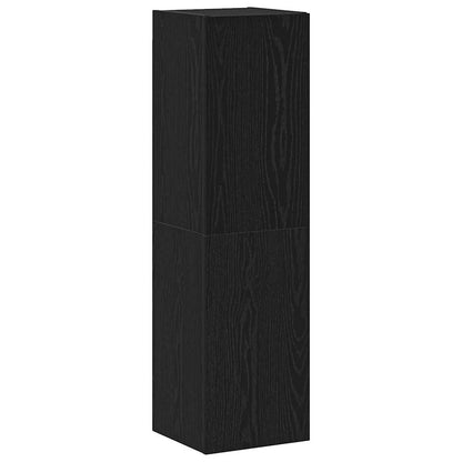 vidaXL TV-Schrankset 4 pcs Schwarz Eichen-Optik Holzwerkstoff