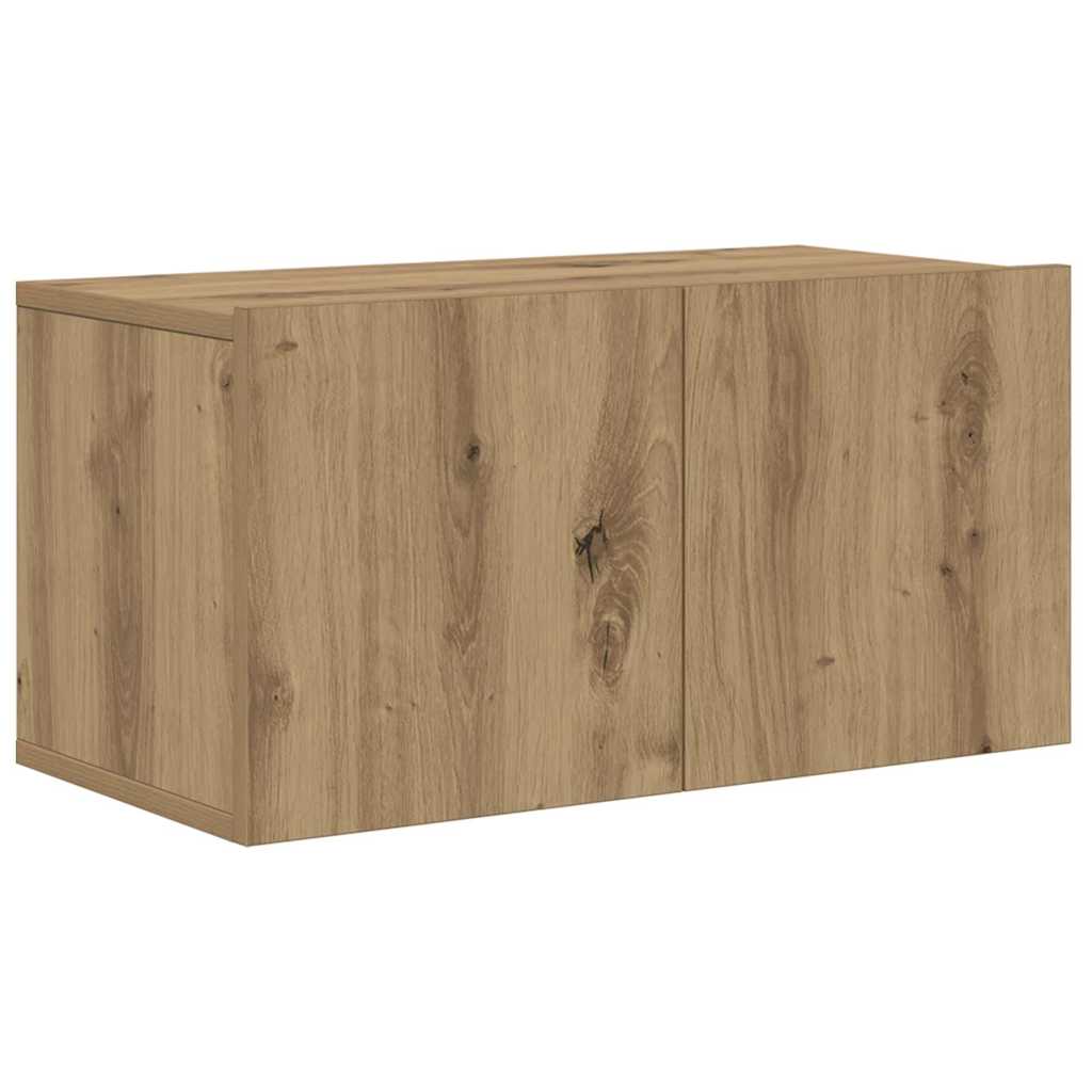vidaXL TV-Schrankset Wandmontiert 4 pcs Artisan-Eiche Holzwerkstoff