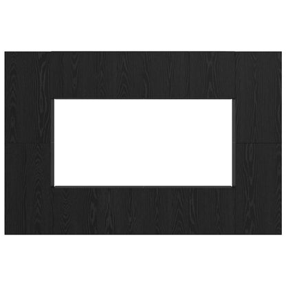 vidaXL Meuble TV mural Noir aspect chêne Aggloméré