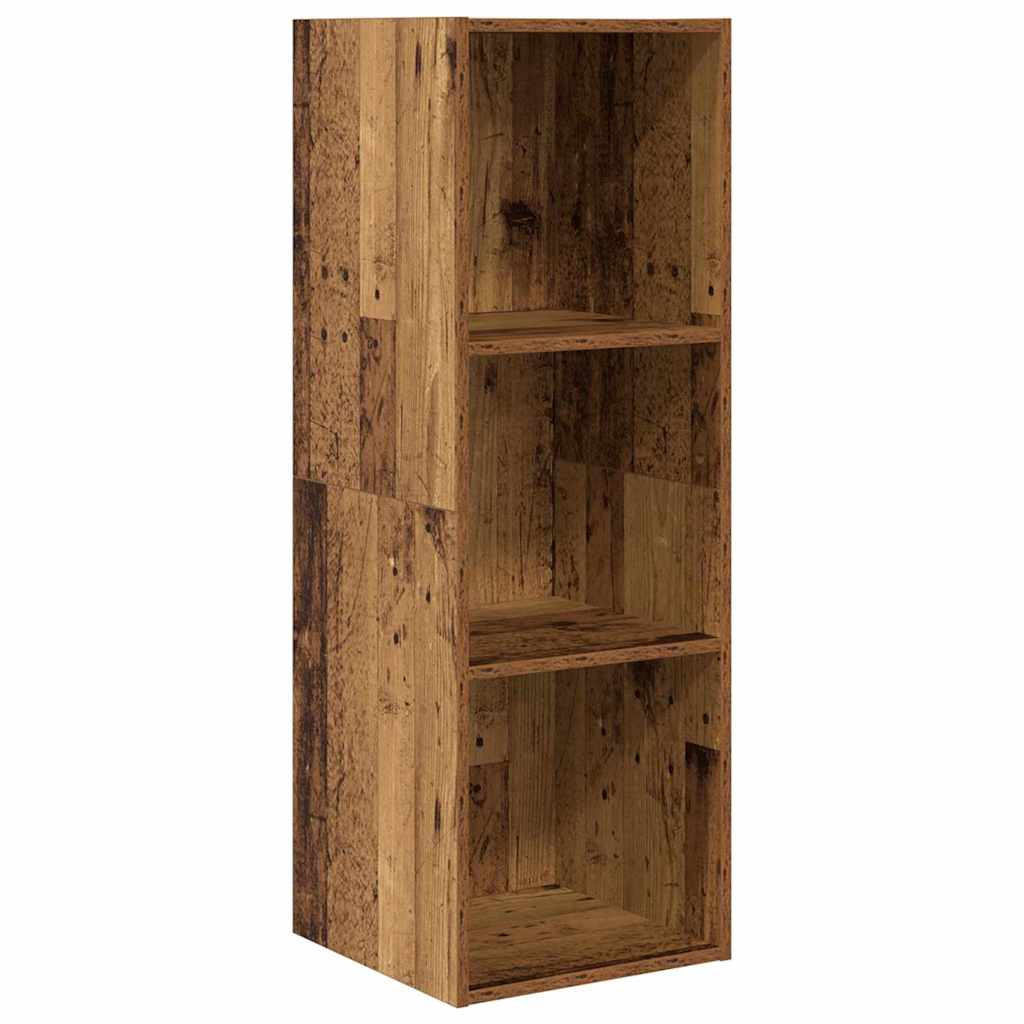 vidaXL TV-Schrankset Wandmontiert 3 pcs Altholz Holzwerkstoff