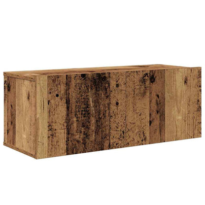 TV-Schrankset Wandmontiert 2 pcs Altholz Holzwerkstoff