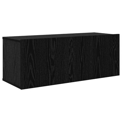 Meuble TV vidaXL, 5 pièces, Noir, aspect chêne, Bois d'ingénierie