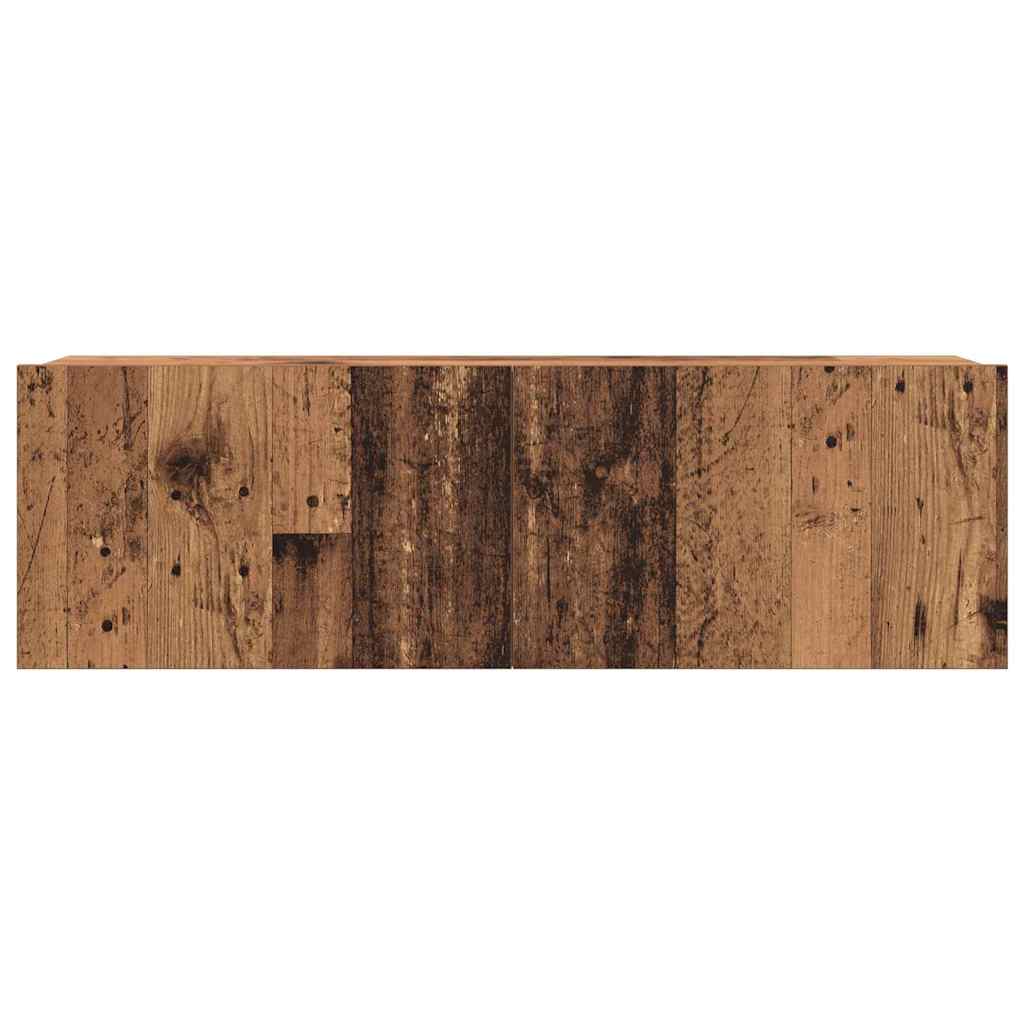 vidaXL Meubles TV muraux 4 pcs Bois de récupération reconstitué