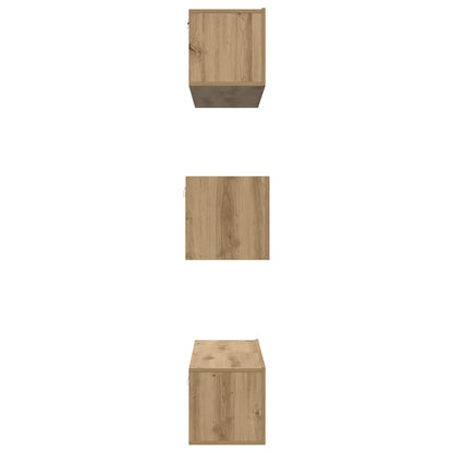 vidaXL TV-Schrankset Wandmontiert 6 pcs Artisan-Eiche Holzwerkstoff