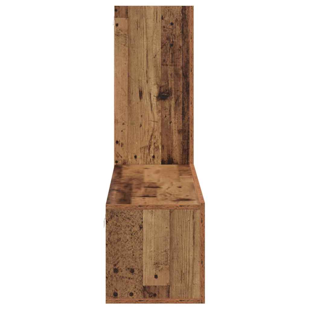 vidaXL TV-Schrankset Wandmontiert 3 pcs Altholz Holzwerkstoff