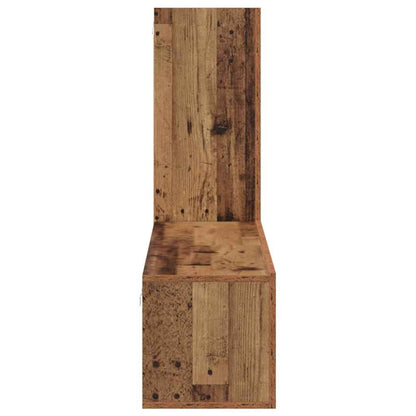 vidaXL TV-Schrankset Wandmontiert 3 pcs Altholz Holzwerkstoff