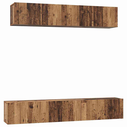 vidaXL Ensemble de meubles TV muraux 5 pcs Bois recyclé, bois d'ingénierie