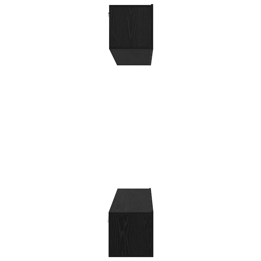 vidaXL Ensemble de meubles TV 5 pcs Noir Chêne aggloméré