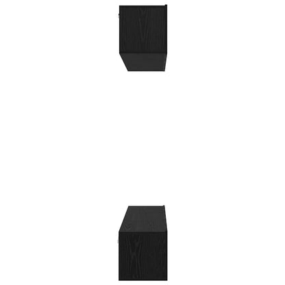 vidaXL Ensemble de meubles TV 5 pcs Noir Chêne aggloméré