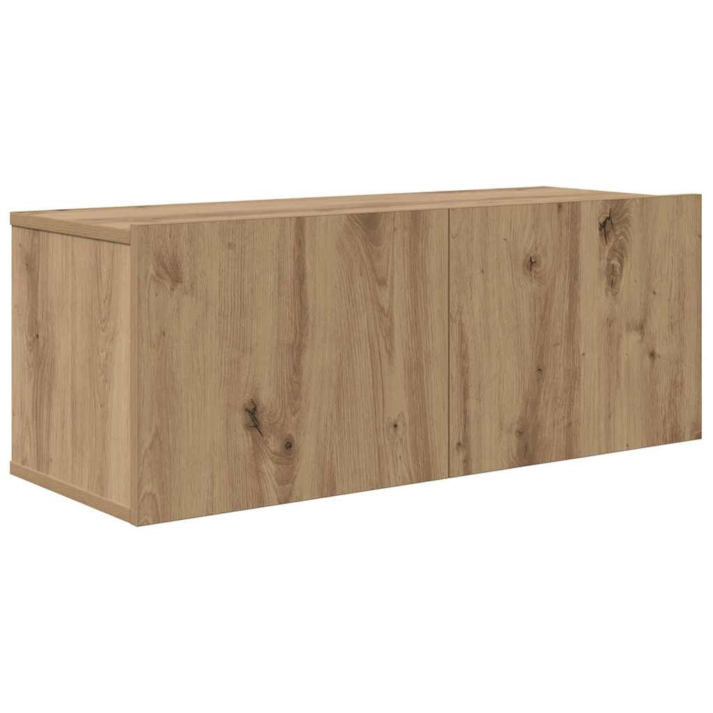 vidaXL Meuble TV mural 5 pcs Chêne Artisan Bois d'ingénierie