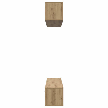 vidaXL Meuble TV mural 5 pcs Chêne Artisan Bois d'ingénierie