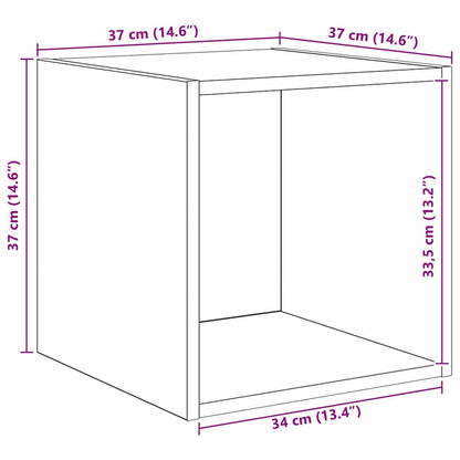 vidaXL Meuble TV mural 4 pcs Chêne artisan Matériau à base de bois