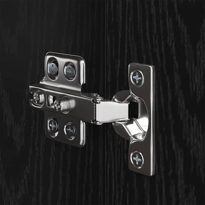 vidaXL Meuble TV 4 pcs Noir aspect chêne Aggloméré