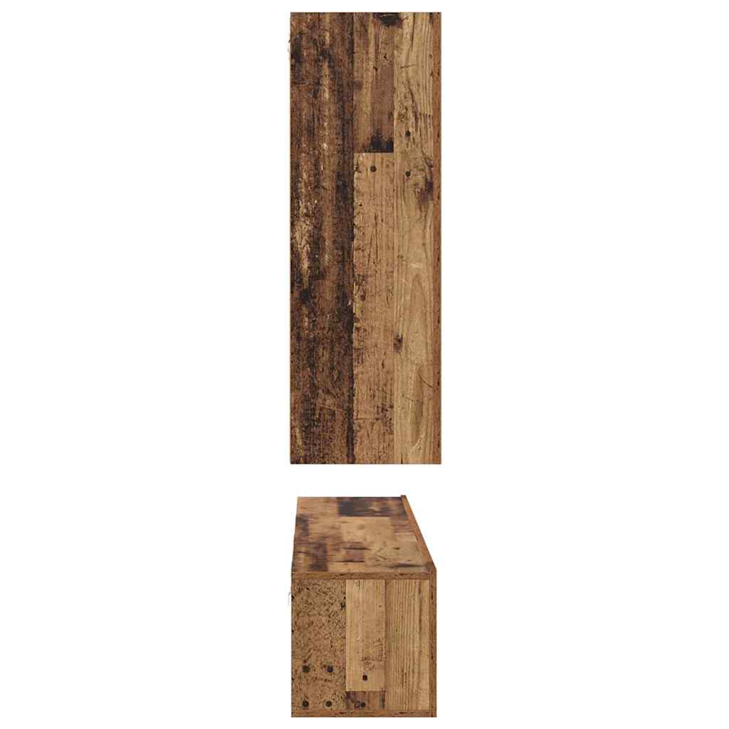 vidaXL Meuble TV mural 5 pcs bois de récupération composite