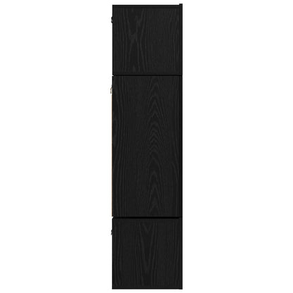 vidaXL Ensemble de meubles TV 6 pcs Noir aspect chêne Aggloméré