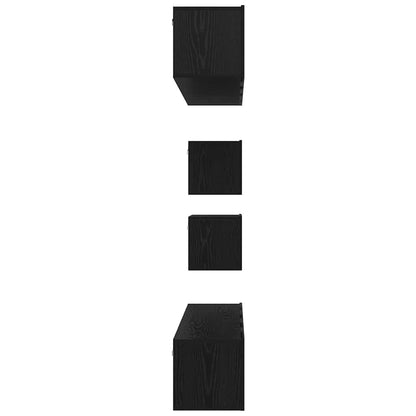 vidaXL Ensemble de Meubles TV 6 pcs Noir aspect Chêne Bois d'ingénierie