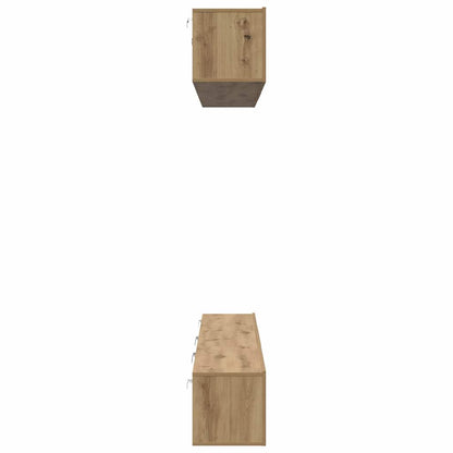 vidaXL Meuble TV mural 6 pcs Chêne artisanal Bois d'ingénierie