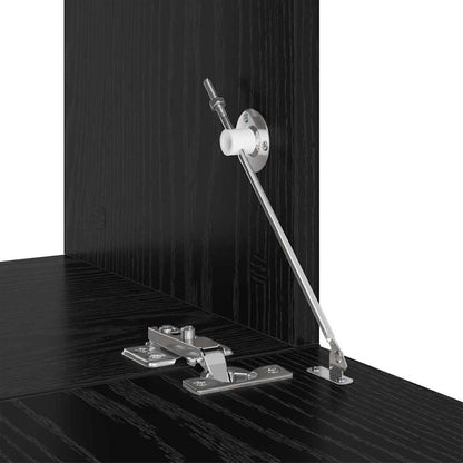 TV-Schrankset mit Schubladen Schwarz Eichen-Optik Holzwerkstoff