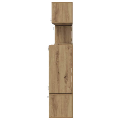 vidaXL Meubles TV muraux 4 pcs Chêne artisan Bois d'ingénierie