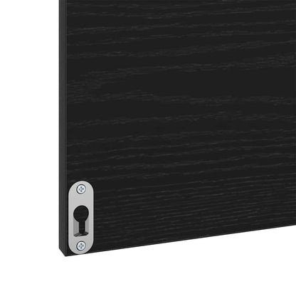 vidaXL Ensemble de meubles de salle de bain 3 pcs Aspect chêne noir Bois d'ingénierie