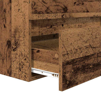 vidaXL Ensemble de meubles de salle de bain avec tiroirs 3 pcs Bois de récupération Bois d'ingénierie
