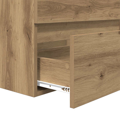 vidaXL Ensemble de meubles de salle de bain 3 pcs Chêne artisanale Bois d'ingénierie