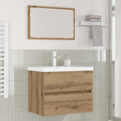 vidaXL Ensemble de meubles de salle de bain 3 pcs Chêne artisanale Bois d'ingénierie