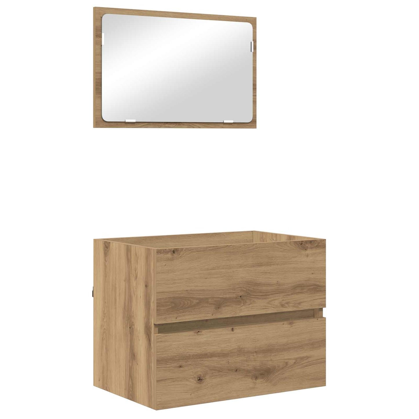 vidaXL Ensemble de meubles de salle de bain 3 pcs Chêne artisanale Bois d'ingénierie
