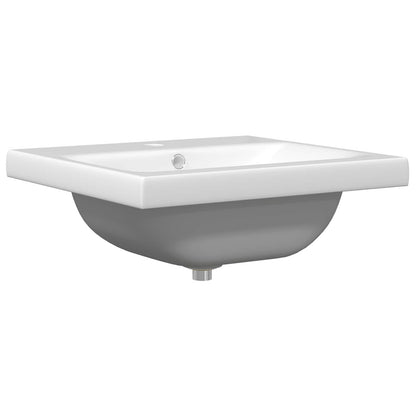 vidaXL Ensemble de meubles de salle de bain 2 pcs Noir aspect chêne Aggloméré